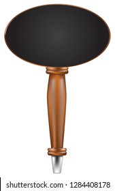 Handle For Beer Tap With Oval Top Chalk Board For Information