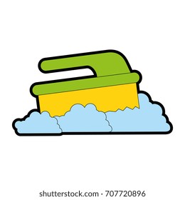 handle brush cleaner with foam
