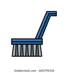 diseño de ilustración vectorial de limpieza de pincel