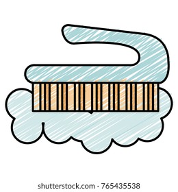 handle brush cleaning isolated icon