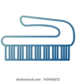 handle brush cleaning isolated icon