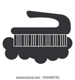 handle brush cleaning isolated icon