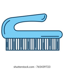 handle brush cleaning isolated icon