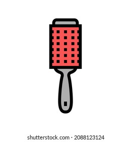 handle brush for housekeeping color icon vector. handle brush for housekeeping sign. isolated symbol illustration