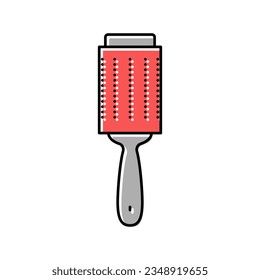 handle brush for housekeeping color icon vector. handle brush for housekeeping sign. isolated symbol illustration