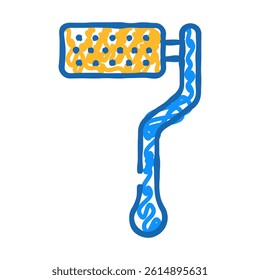 handle callus remover doodle icon sketch vector. handle callus remover sign. isolated symbol illustration
