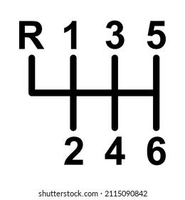 Handle Auto-Schalthebel Symbol, Fahrzeugtechnik Vektorgrafik-Ausrüstung .