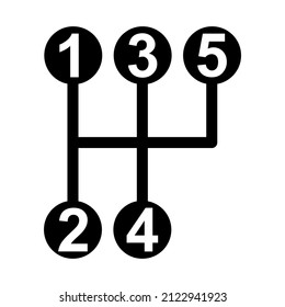 Handle Auto-Schalthebel Symbol, Fahrzeugtechnik Vektorgrafik-Ausrüstung .