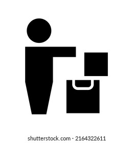 handle with care icon or logo isolated sign symbol vector illustration - high quality black style vector icons
