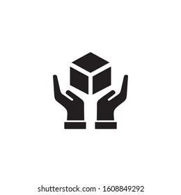 Handle with care icon symbol vector illustration