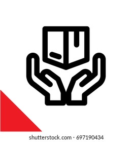 Handle with care symbol