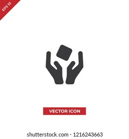 Handle care vector icon