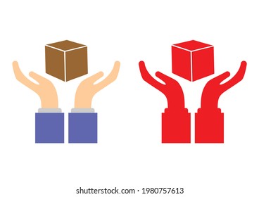 Handle with care vector pictogram