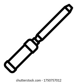 Icono del cincel de manipular. Icono de vector de controlador de esquema para el diseño web aislado en fondo blanco