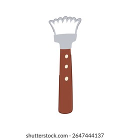 punho raspador de coco ferramenta cartoon. extração de carne, eficiente durável, ergonômico tradicional punho raspador de coco sinal ferramenta.