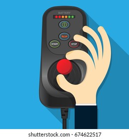 handle Control Joystick Industrial Crane Machine Wheelchair Gaming