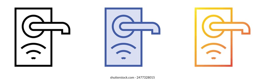 icono de control. Diseño de estilo de relleno lineal, azul y degradado aislado sobre fondo blanco