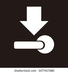 handle icon vector