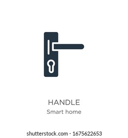 Handle icon vector. Trendy flat handle icon from smart house collection isolated on white background. Vector illustration can be used for web and mobile graphic design, logo, eps10