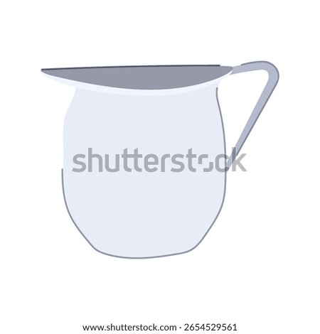 handle milk frothing pitcher cartoon. latte art, steaming espresso, coffee cappuccino handle milk frothing pitcher sign. isolated symbol vector illustration