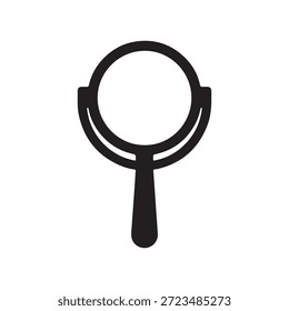 Handgriff Spiegel Symbol flachen Stil Illustration