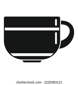 Handle mug icon simple vector. Ceramic mug. Hot cup