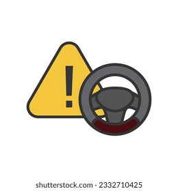 Handle operation warning icon
illustration