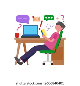 Handle postponed tasks smoothly Vector Illustration