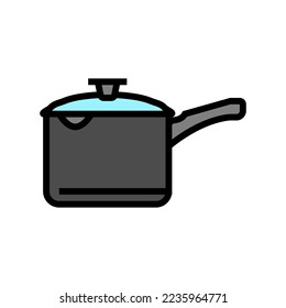 handle pot cooking color icon vector. handle pot cooking sign. isolated symbol illustration
