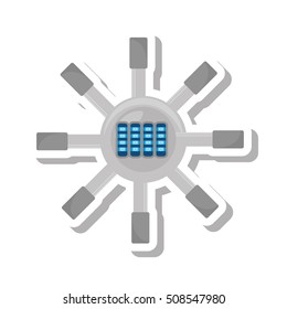 handle safe box isolated icon vector illustration design