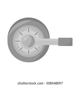 handle safe box isolated icon vector illustration design