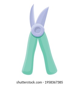 Handle secateurs icon. Cartoon of Handle secateurs vector icon for web design isolated on white background