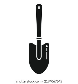 Handle shovel icon simple vector. Organic garden. Farming agriculture