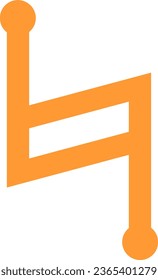 Griffschild-Orange-Flavektor 