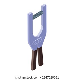 Handle steel espander icon isometric vector. Fitness gym. Sport health