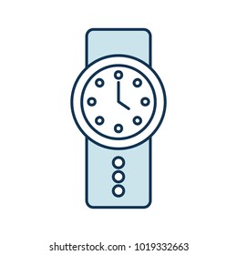 handle time clock isolated icon
