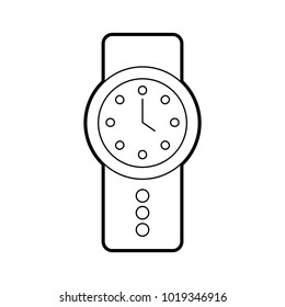 Handle Time Clock Isolated Icon Stock Vector (Royalty Free) 1019346916 ...