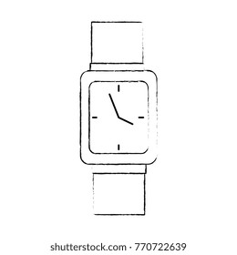 handle time clock isolated icon