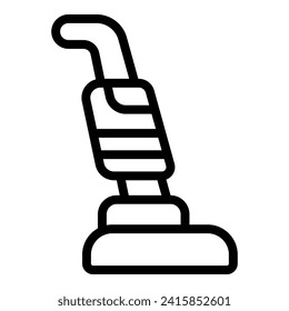 Handle vacuum cleaner icon outline vector. Chores home floor. Dirty unclean