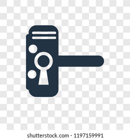 Handle vector icon isolated on transparent background, Handle transparency logo concept