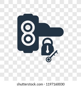Handle vector icon isolated on transparent background, Handle transparency logo concept