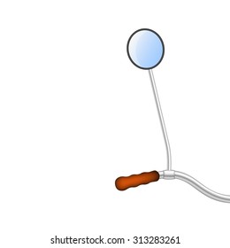 Handlebar of a bicycle with rear view mirror