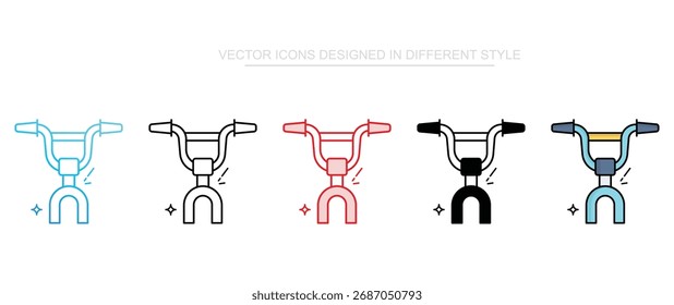 Handlebar icon design with white background stock illustration