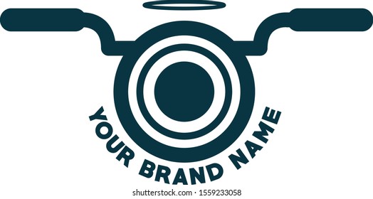 Handlebar Motorcycle Logo Vector Design