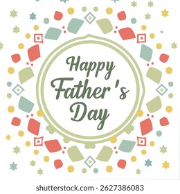 Hand-lettered “Happy Father’s Day” with stylish decorations and calligraphy. Perfect for greeting cards, posters, social media, and celebration designs honoring dads.