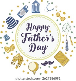 Hand-lettered “Happy Father’s Day” with stylish decorations and calligraphy. Perfect for greeting cards, posters, social media, and celebration designs honoring dads.