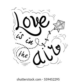 hand-lettered vintage st. valentines card