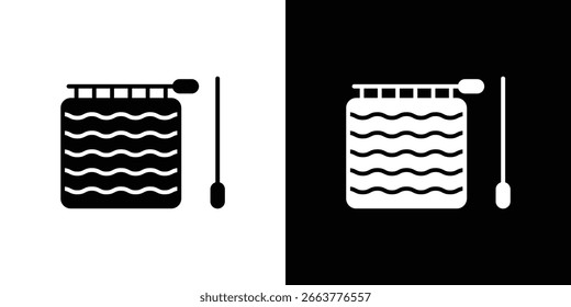 Ilustración del icono del telar de mano en estilo plano. color de la Plantilla del icono editable.