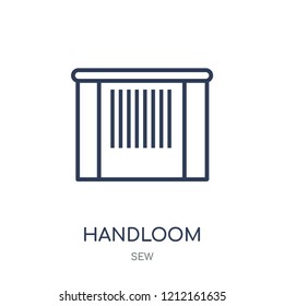 handloom icon. handloom linear symbol design from Sew collection. Simple outline element vector illustration on white background.