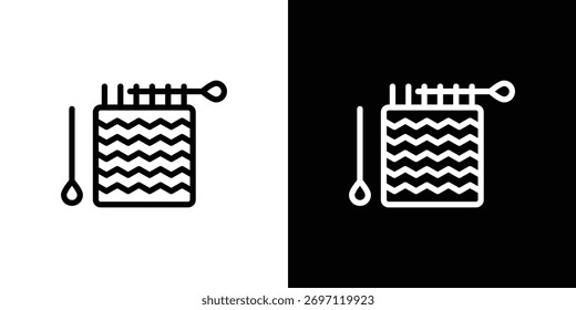 Handloom icon Logo. Vector Illustration. EPS Illustration.